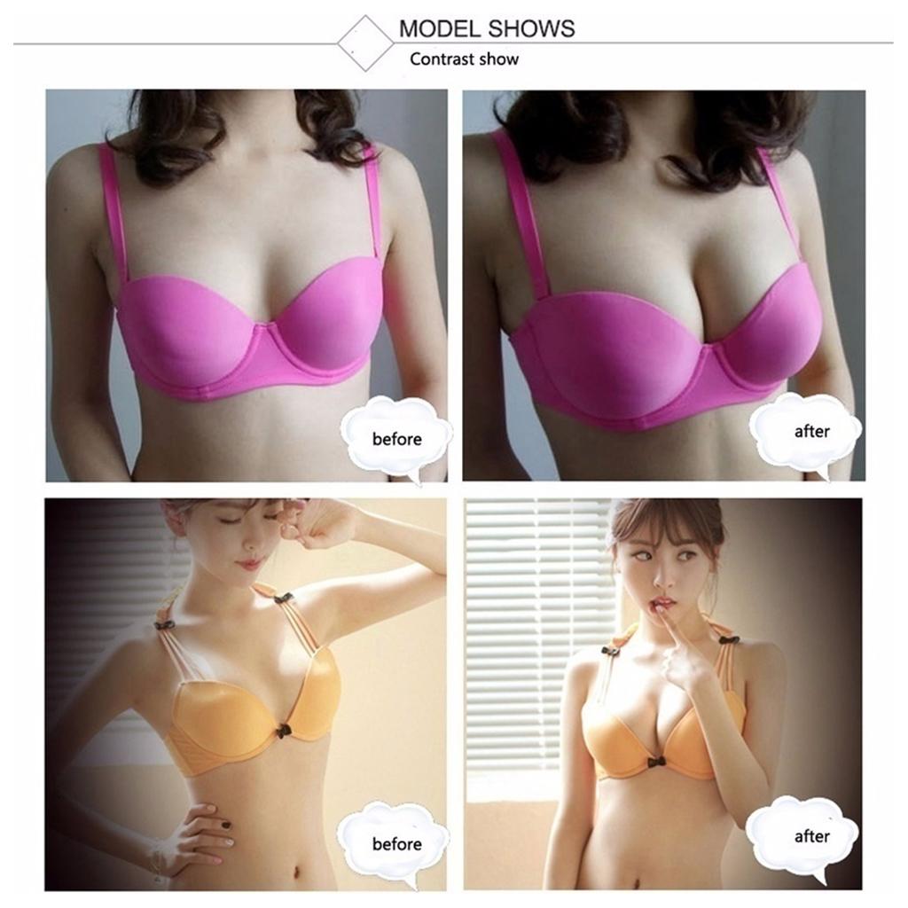Push Up Bra Silicone - Almofadas de silicone reutilizáveis para aumentar