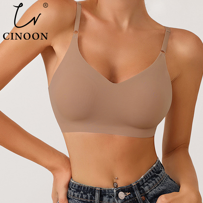 Sleep Bra Bralette - Cinoon sutiãs sem costura para mulher
