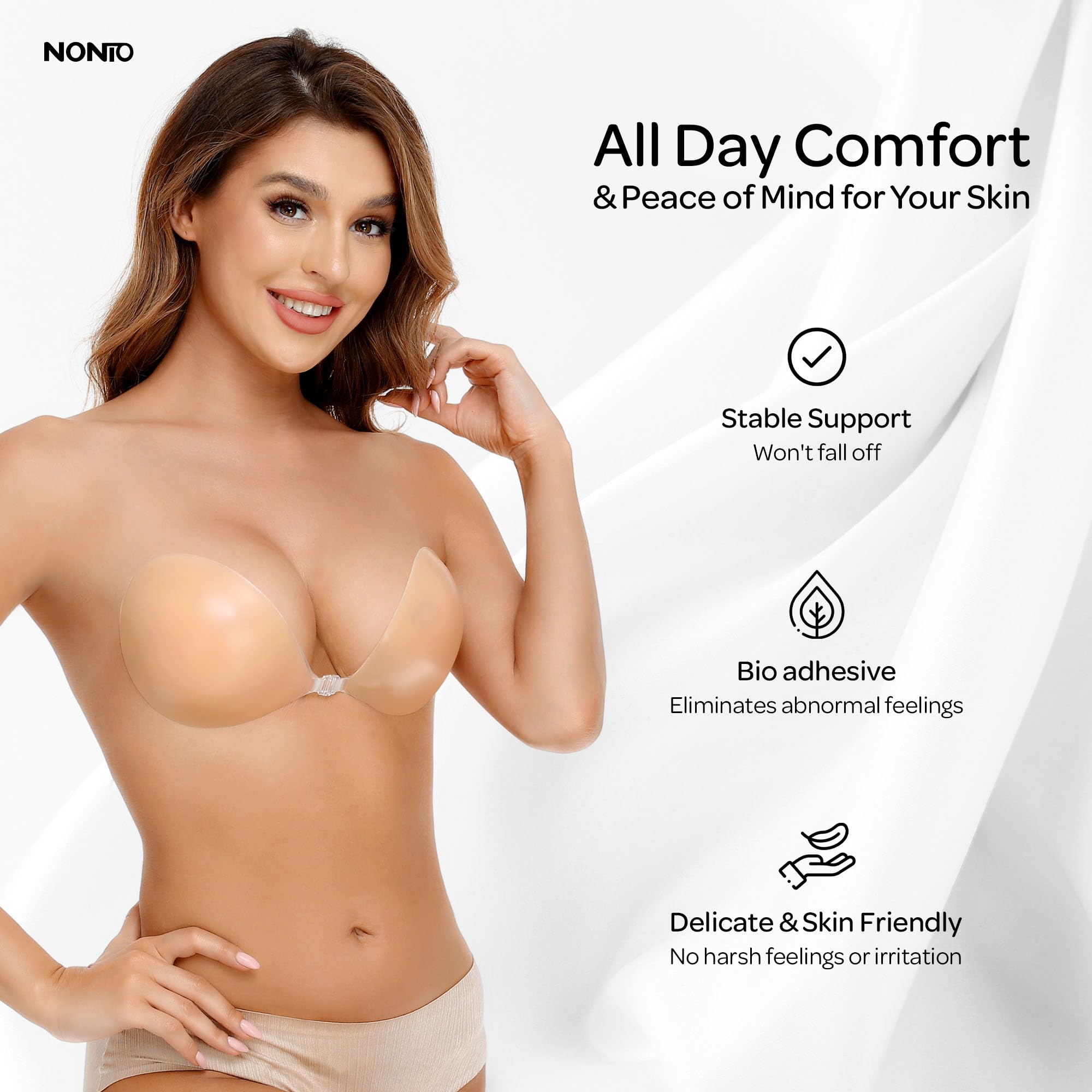 Sutiã Adesivo Sem Alças, Invis - Strapless Bra Adhesive avaliação e preço