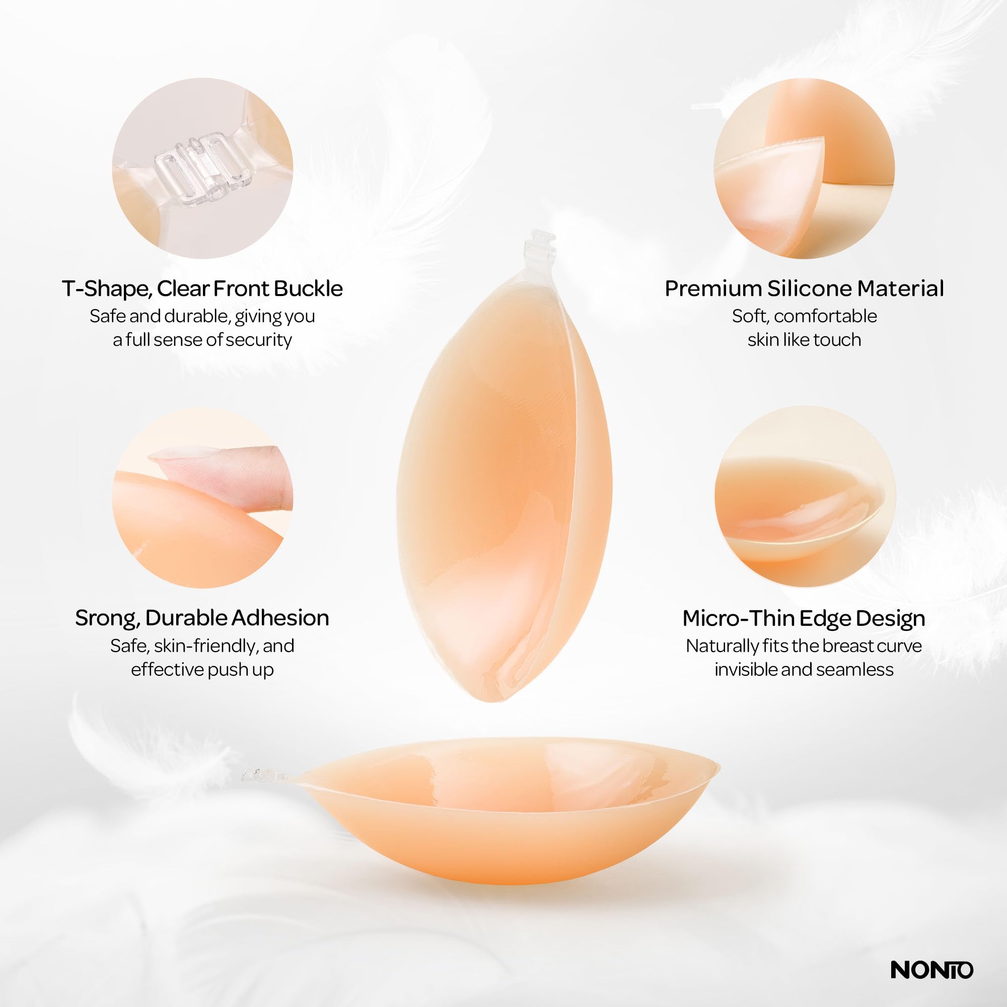 Sutiã Adesivo Sem Alças, Invis - Strapless Bra Adhesive avaliação e preço