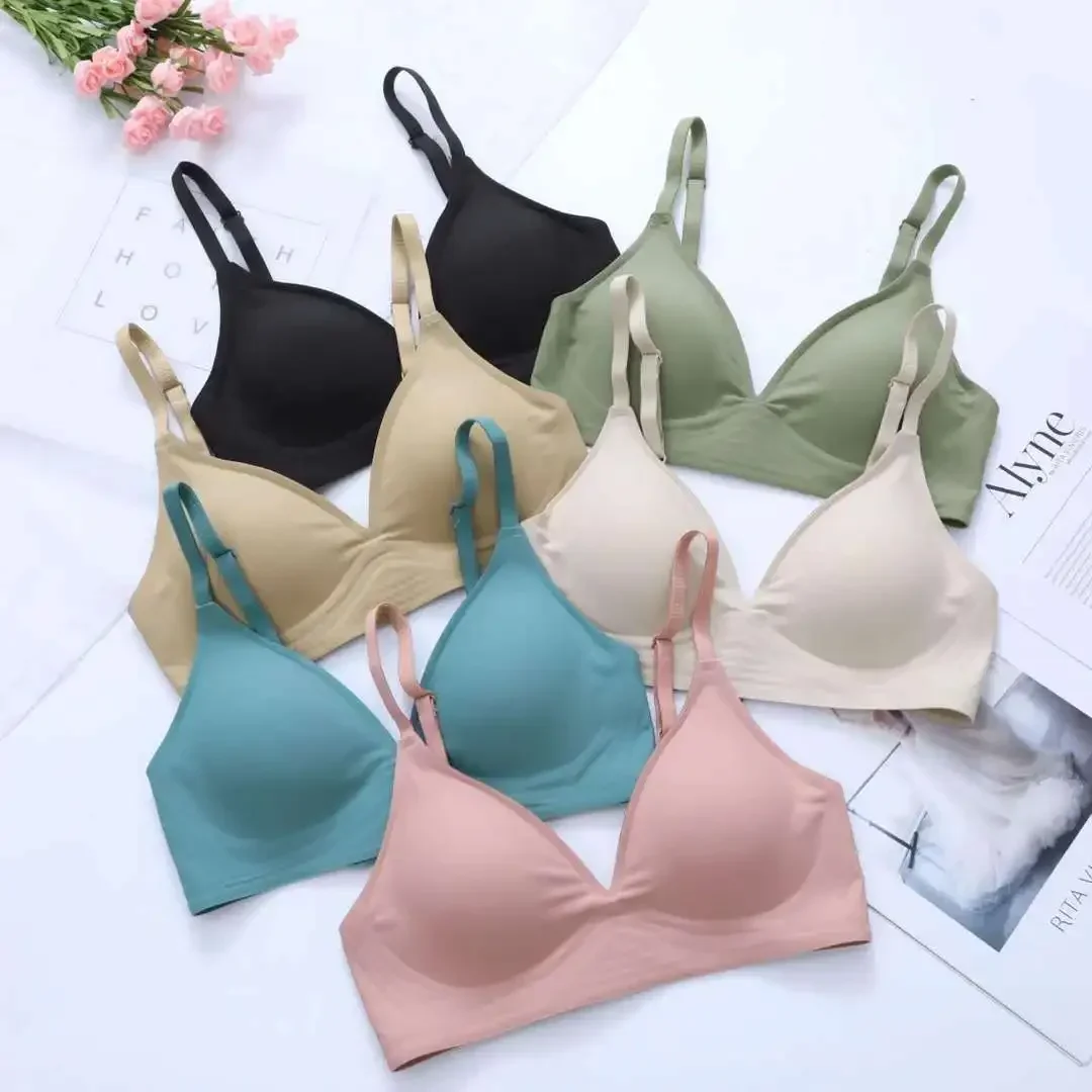 Sutiãs sem costura de látex e  - Sleep Bra Bralette avaliação e preço