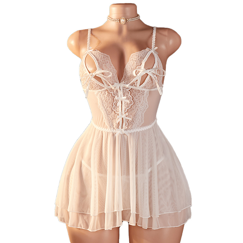Lingerie Transparente Sexy par - Lace Bralette Set avaliação e preço